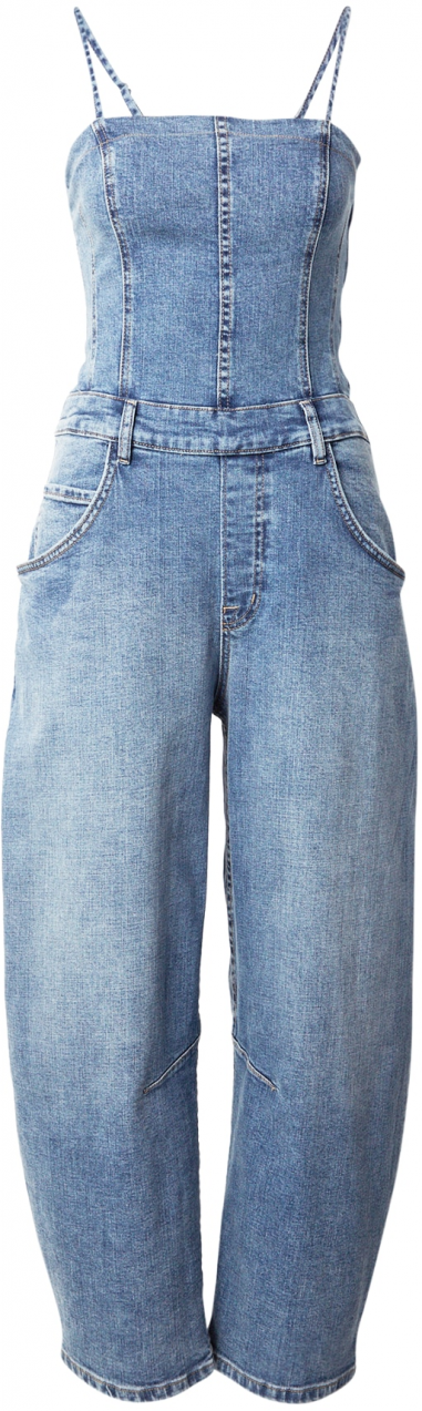 Free People Rifle na traky  modrá denim