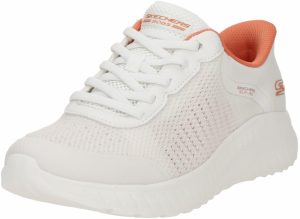 SKECHERS Nízke tenisky 'BOBS SQUAD CHAOS-BREEZY HOUR'  oranžová / biela