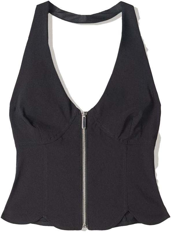 Bershka Top  čierna