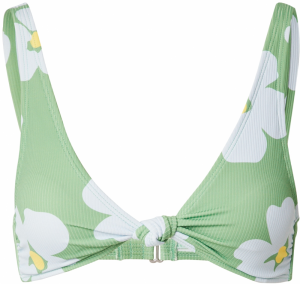 Hurley Športový bikinový top  žltá / svetlozelená / šedobiela