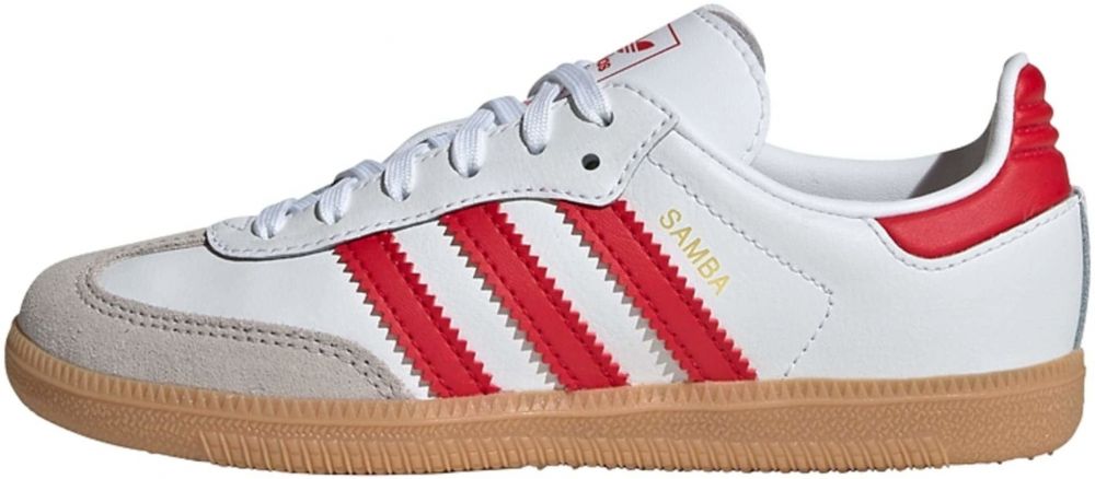 ADIDAS ORIGINALS Tenisky 'Samba'  sivá / krvavo červená / biela