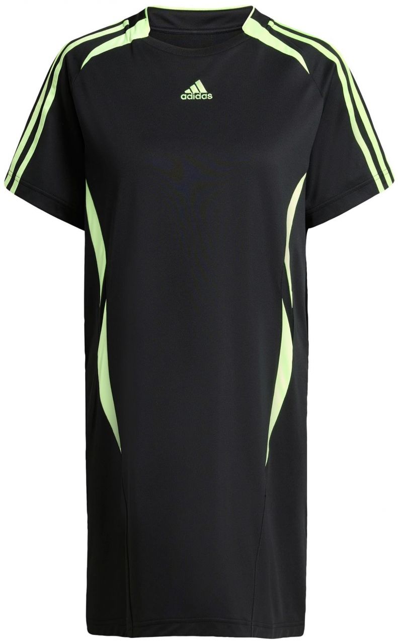 ADIDAS ORIGINALS Šaty 'Teamgeist Adicolor'  svetlozelená / čierna