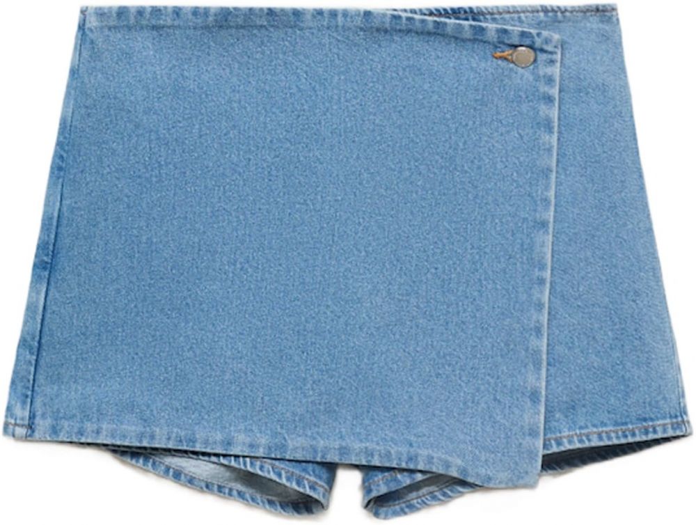 MANGO Sukňa  modrá denim