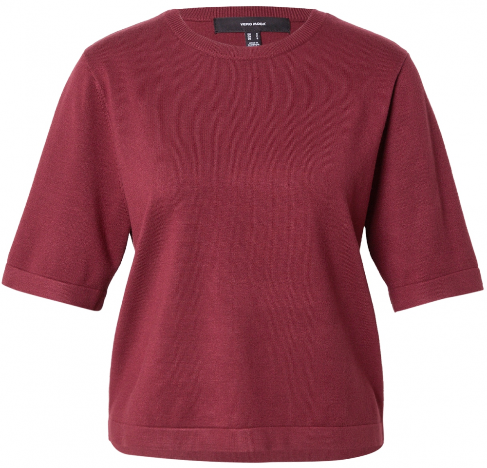 VERO MODA Sveter 'VMSILJE'  vínovo červená