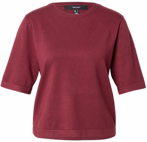 VERO MODA Sveter 'VMSILJE'  vínovo červená