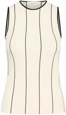 InWear Vyšívaný top 'SaiaIW'  svetlobéžová / čierna