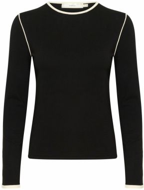InWear Sveter 'SaccoIW'  čierna / biela