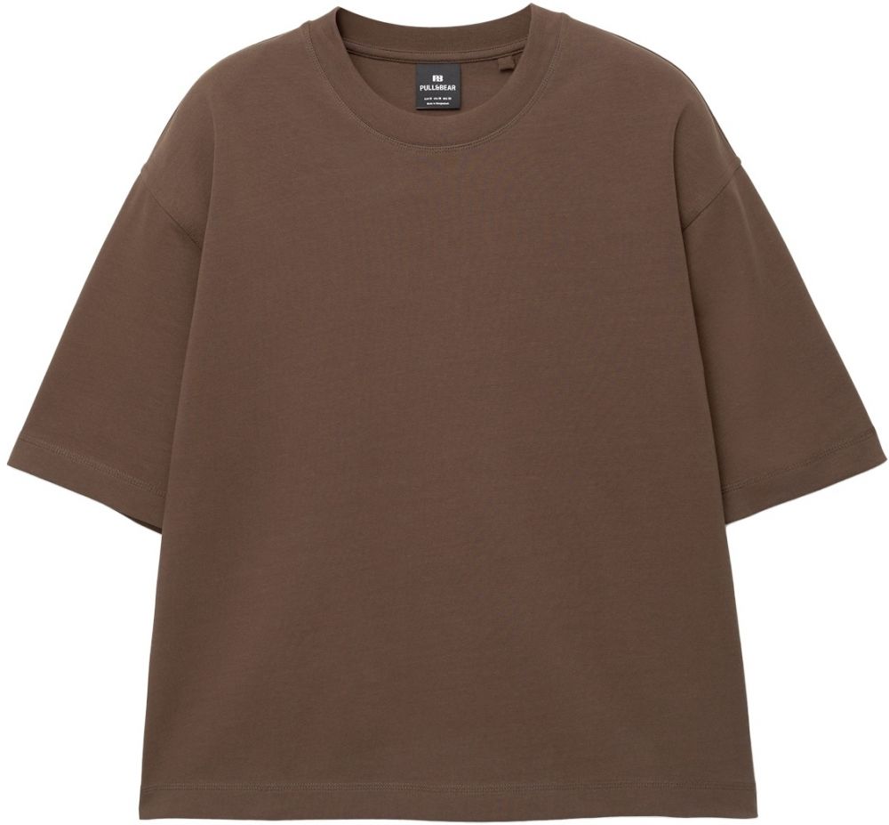 Pull&Bear Tričko  čokoládová