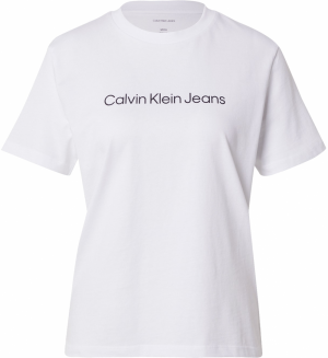 Calvin Klein Jeans Tričko  čierna / biela