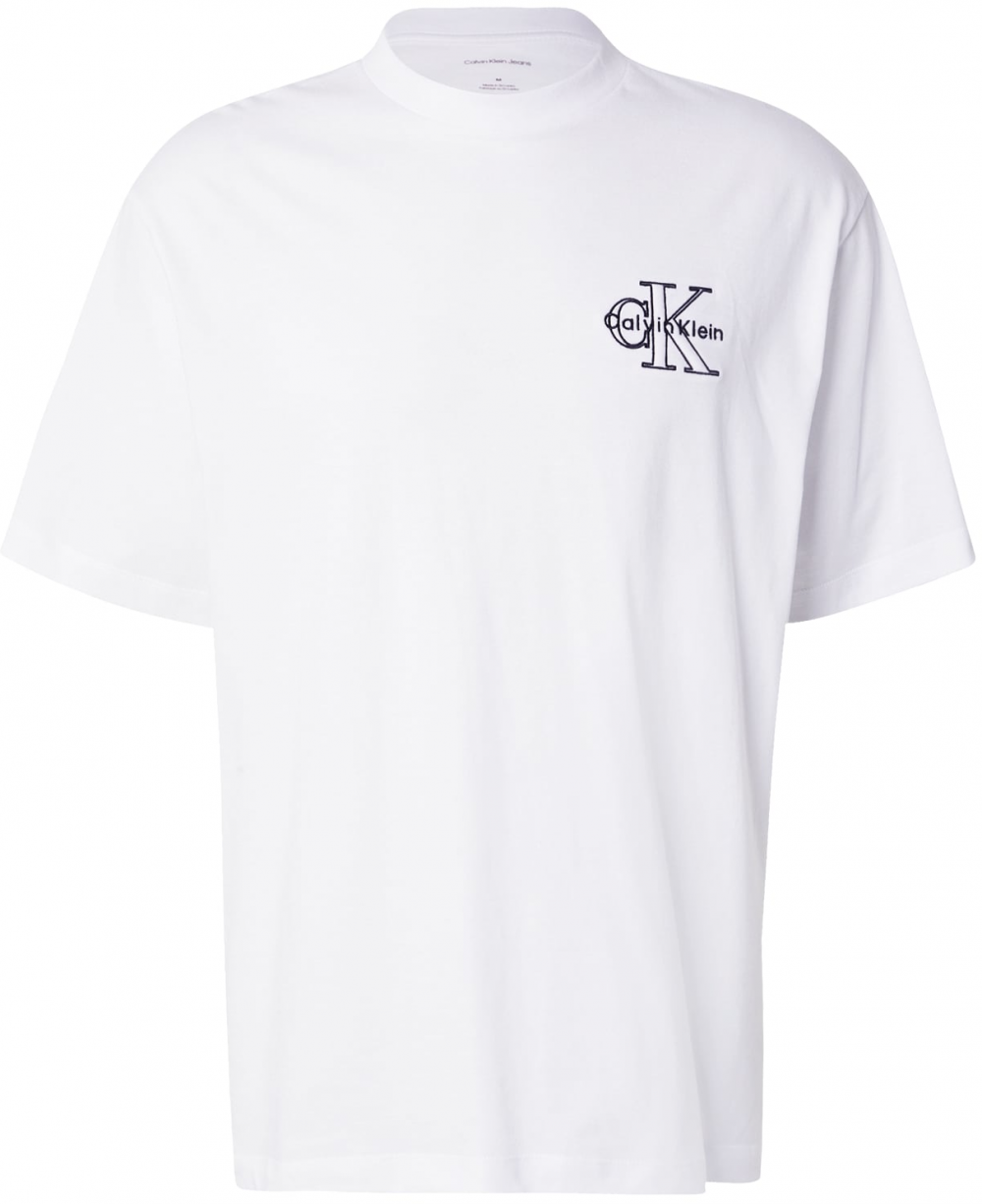 Calvin Klein Jeans Tričko  čierna / biela