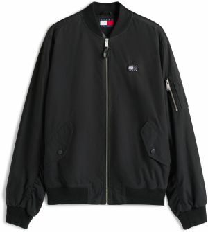 Tommy Jeans Prechodná bunda  čierna