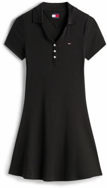 Tommy Jeans Šaty  námornícka modrá / červená / čierna / biela