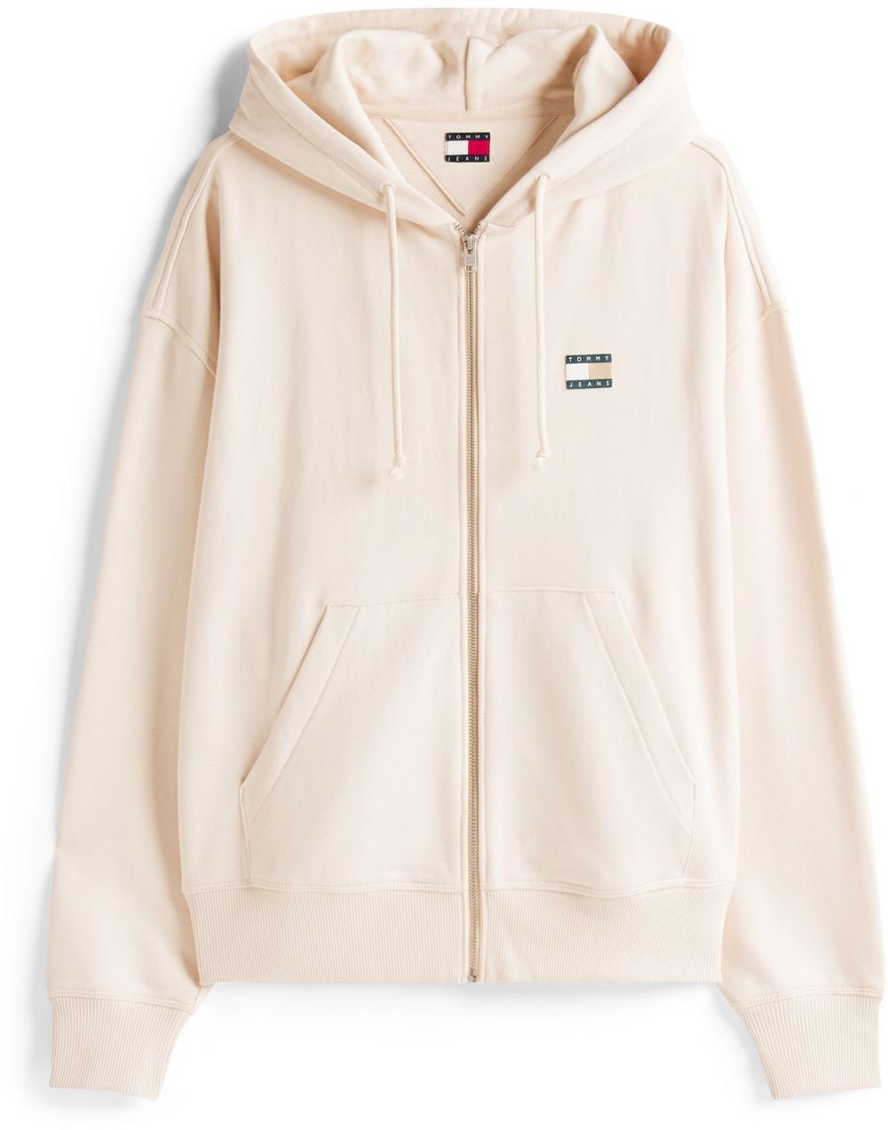 Tommy Jeans Tepláková bunda  piesková