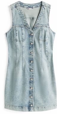 Tommy Jeans Šaty  modrá denim