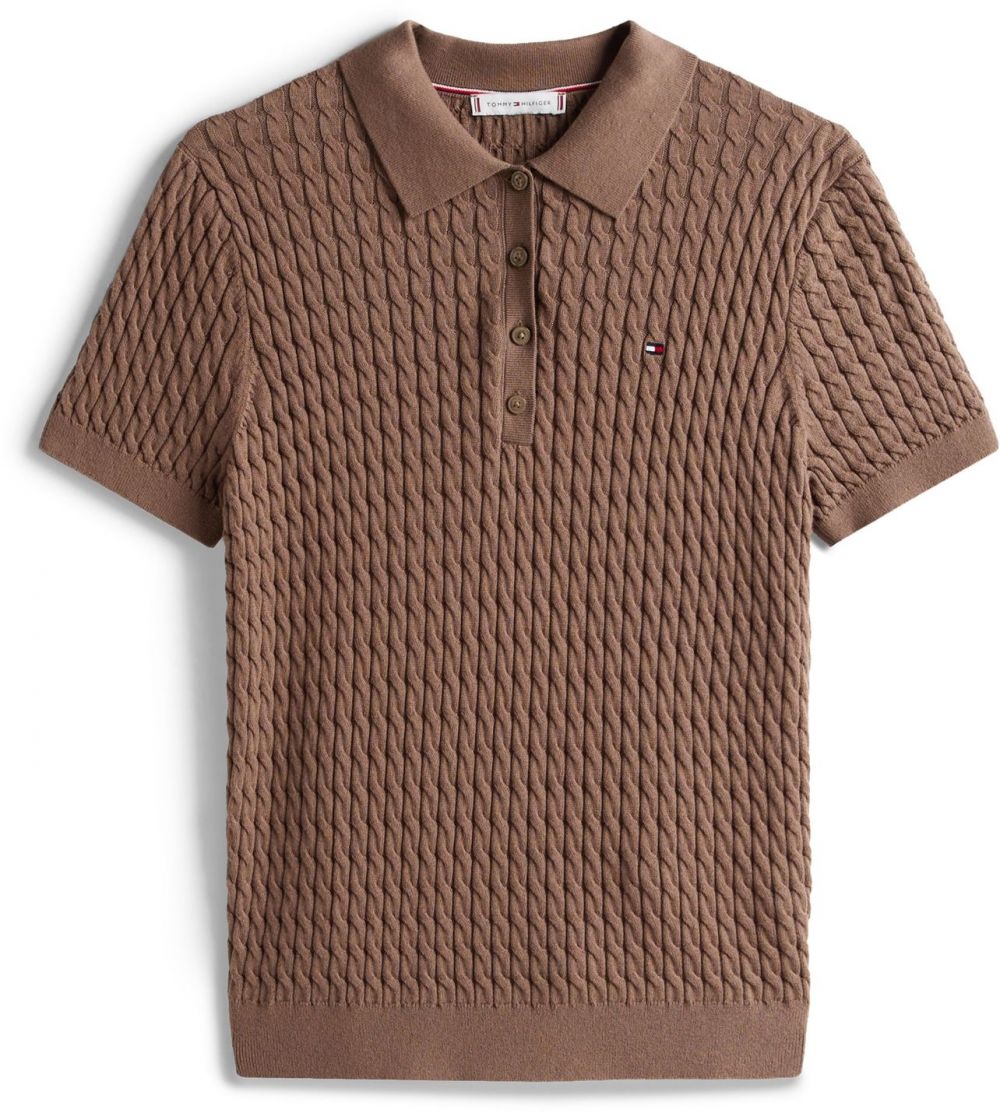 TOMMY HILFIGER Sveter  čokoládová
