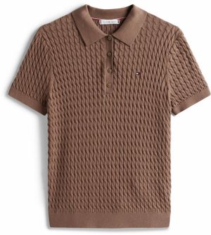 TOMMY HILFIGER Sveter  čokoládová