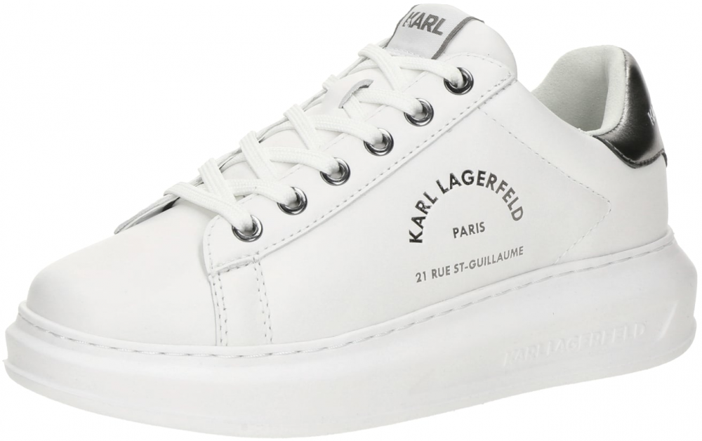 Karl Lagerfeld Nízke tenisky  čierna / biela