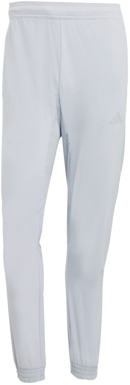 ADIDAS PERFORMANCE Športové nohavice 'Tech Apparel'  limetková / sivá