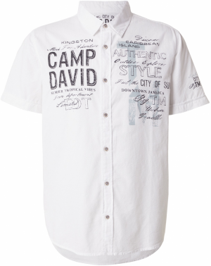 CAMP DAVID Košeľa  opálová / čierna / biela