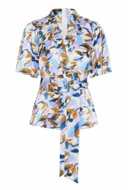 InWear Blúzka 'SendraIW'  modrá / svetlomodrá / orgovánová / biela