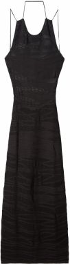 Bershka Pletené šaty  čierna