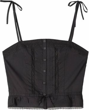 Bershka Top  čierna