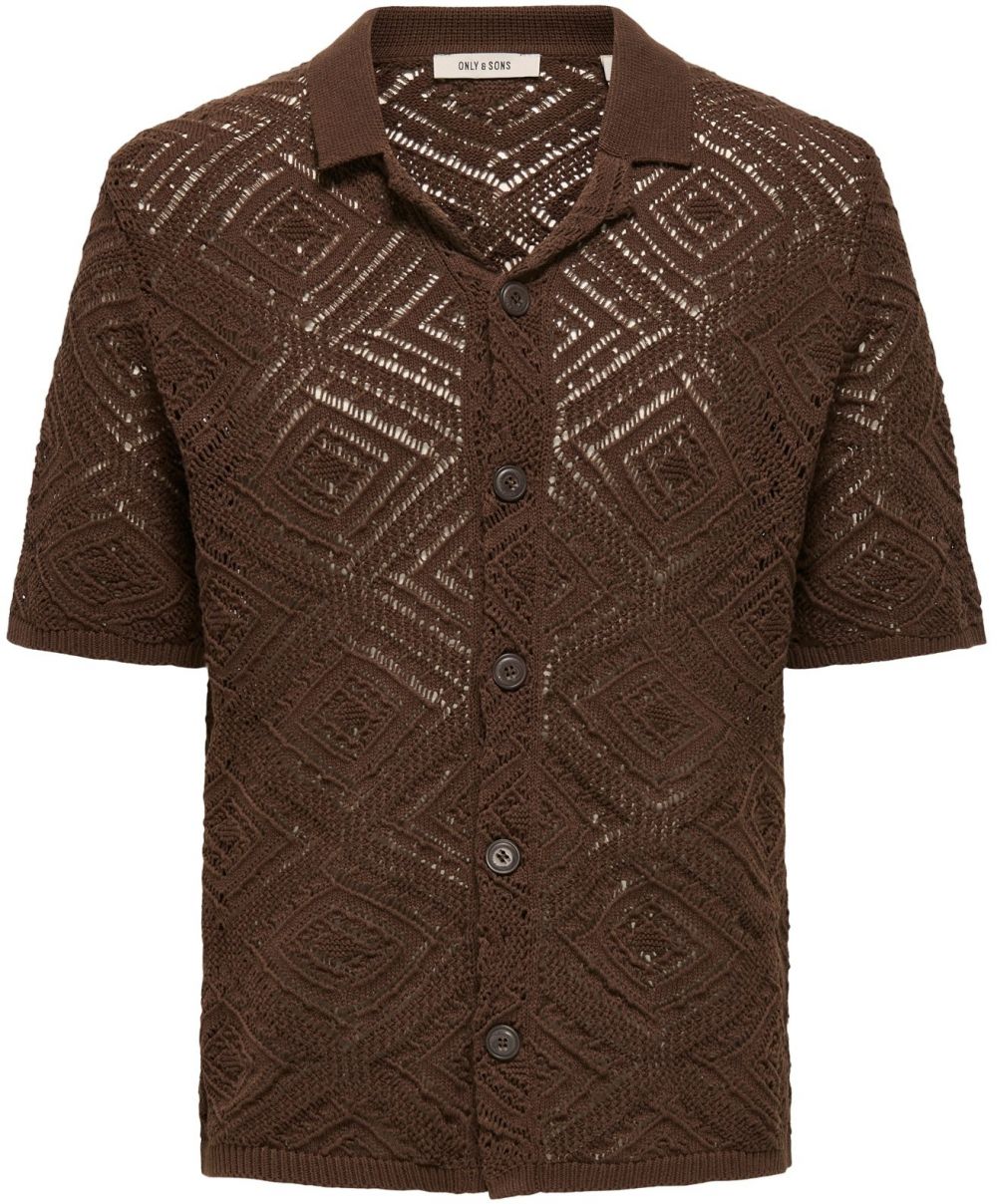 Only & Sons Kardigán 'ONSKOLMAR'  tmavohnedá