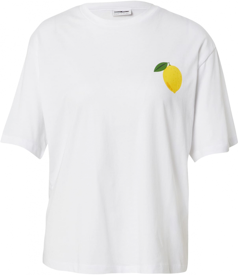 Noisy may Tričko 'NMMILLIE LEMON'  limetková / zelená / čierna / biela