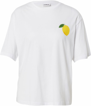 Noisy may Tričko 'NMMILLIE LEMON'  limetková / zelená / čierna / biela