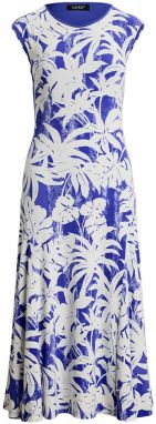 Lauren Ralph Lauren Petite Šaty 'YSHANKA'  modrá / biela