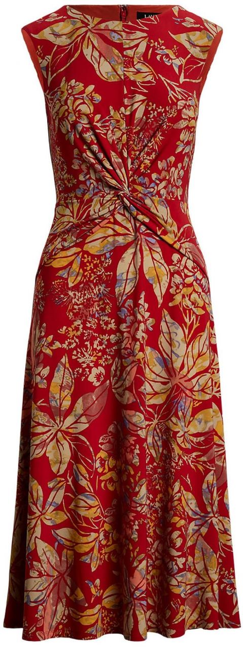 Lauren Ralph Lauren Petite Šaty 'TESSANNE'  opálová / šafránová / pastelovo žltá / tmavočervená
