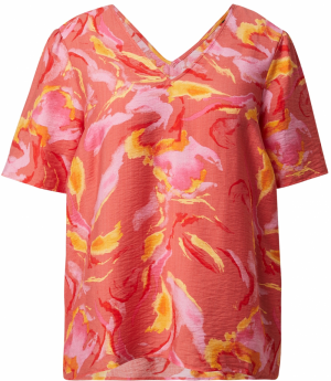 Vero Moda Curve Blúzka 'VMCCILLE'  oranžová / koralová / ohnivo červená