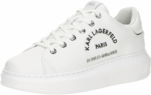 Karl Lagerfeld Nízke tenisky  strieborná / biela