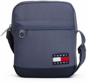 Tommy Jeans Taška cez rameno 'ESS'  námornícka modrá / enciánová / červená / biela