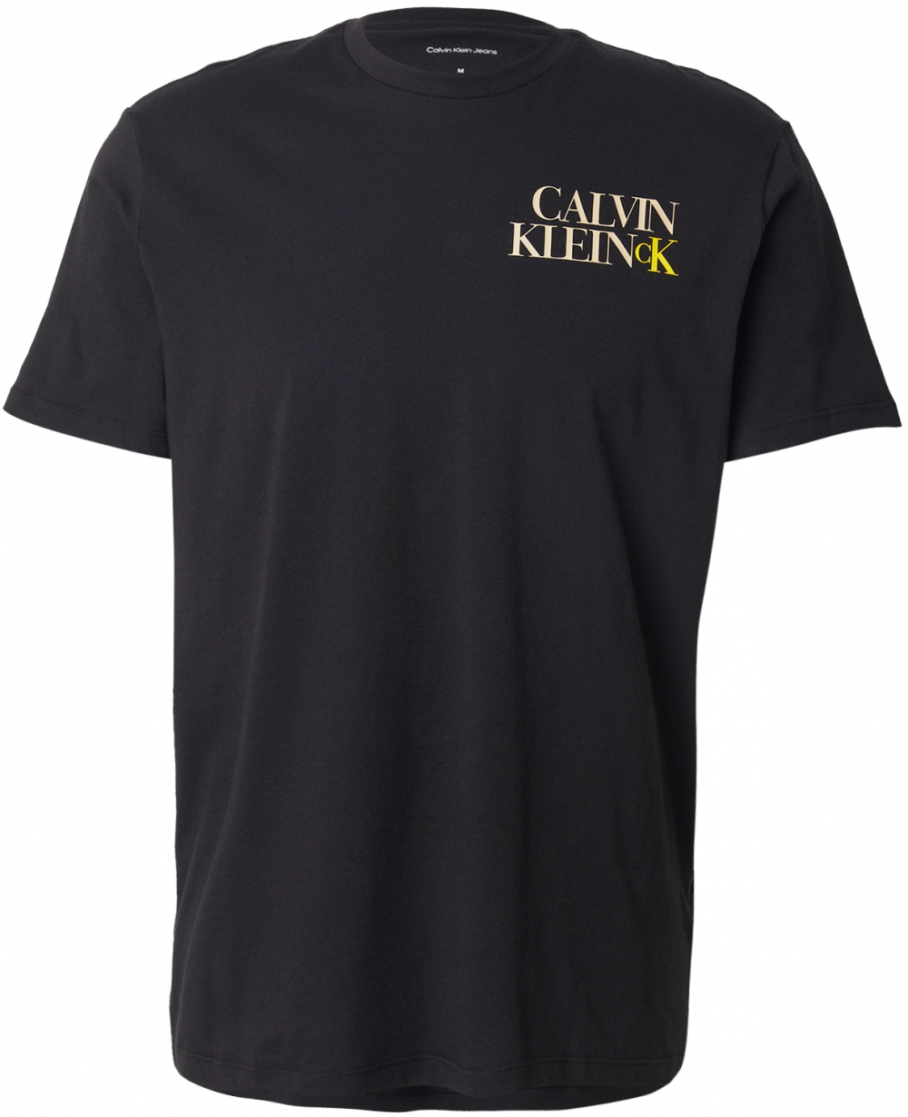 Calvin Klein Jeans Tričko '30S'  béžová / žltá / čierna