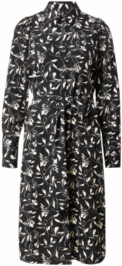 VERO MODA Košeľové šaty 'VMLYDIA'  čierna / biela