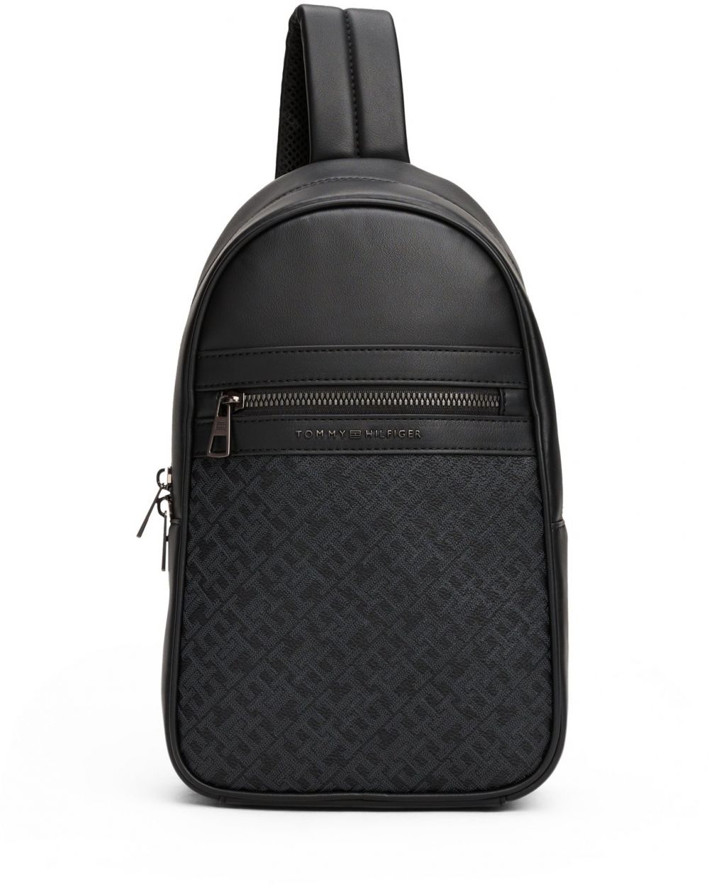 TOMMY HILFIGER Taška cez rameno  antracitová / čierna