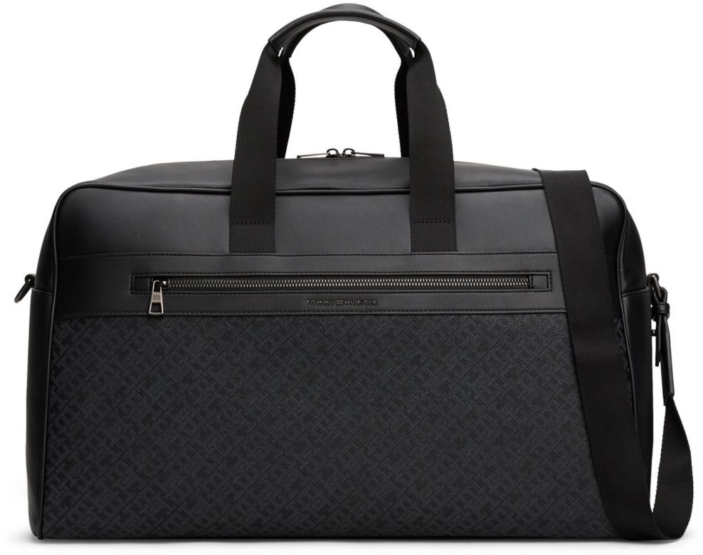 TOMMY HILFIGER Víkendová taška  antracitová / čierna