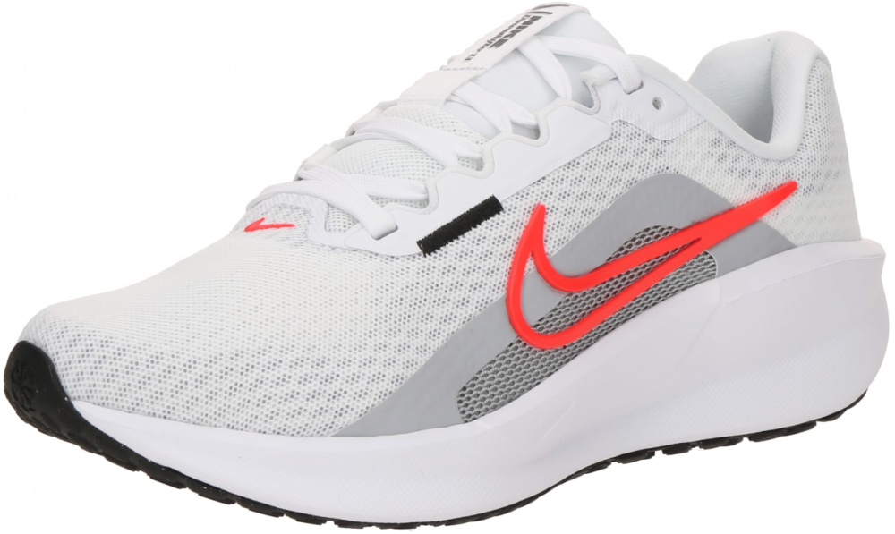 NIKE Bežecká obuv 'DOWNSHIFTER 13'  sivá / neónovo oranžová / biela