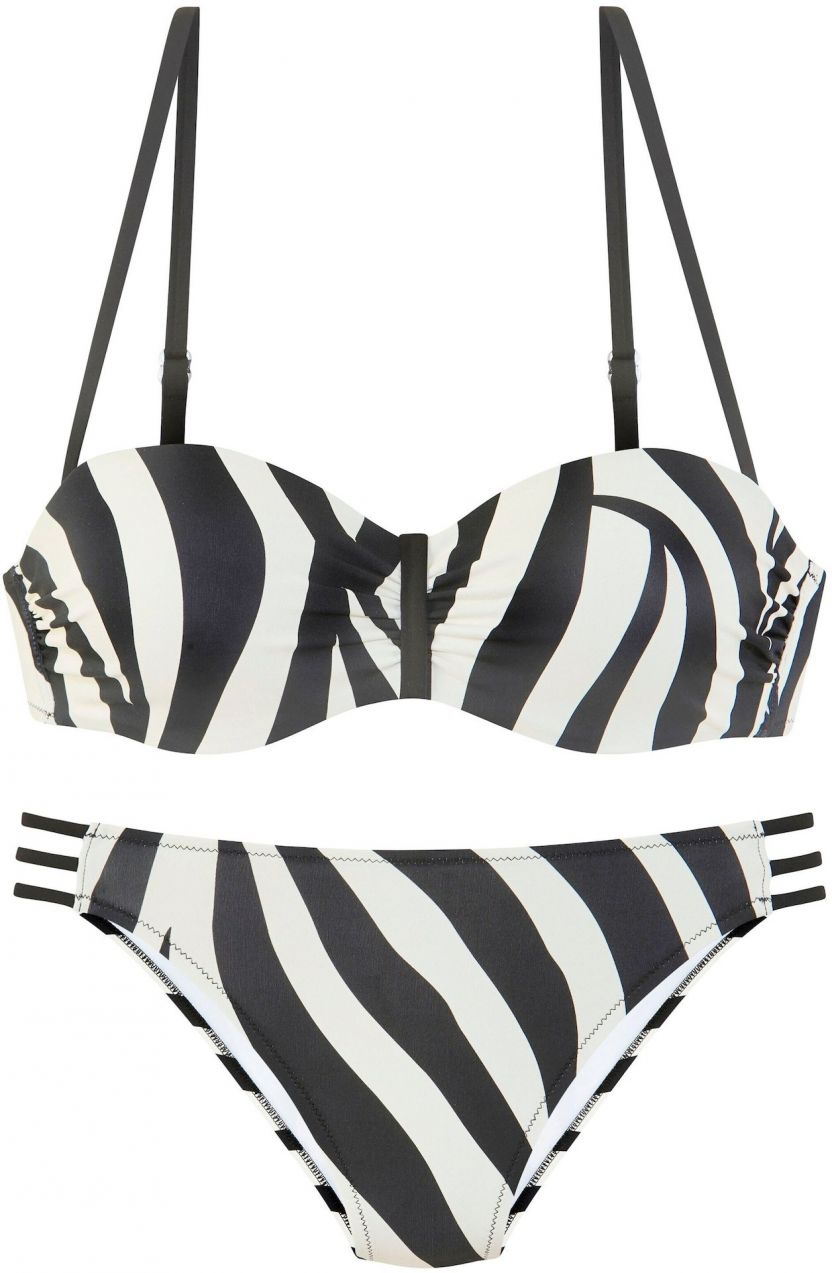 FRENCH CONNECTION Bikiny  čierna / biela