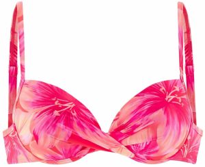 s.Oliver Bikinový top  broskyňová / neónovo ružová / červená