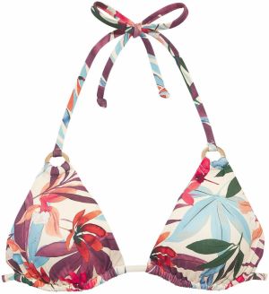 LASCANA Bikinový top  krémová / modrá / zelená / fialová / broskyňová