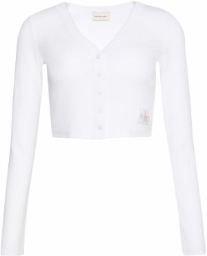 Calvin Klein Jeans Kardigán  biela