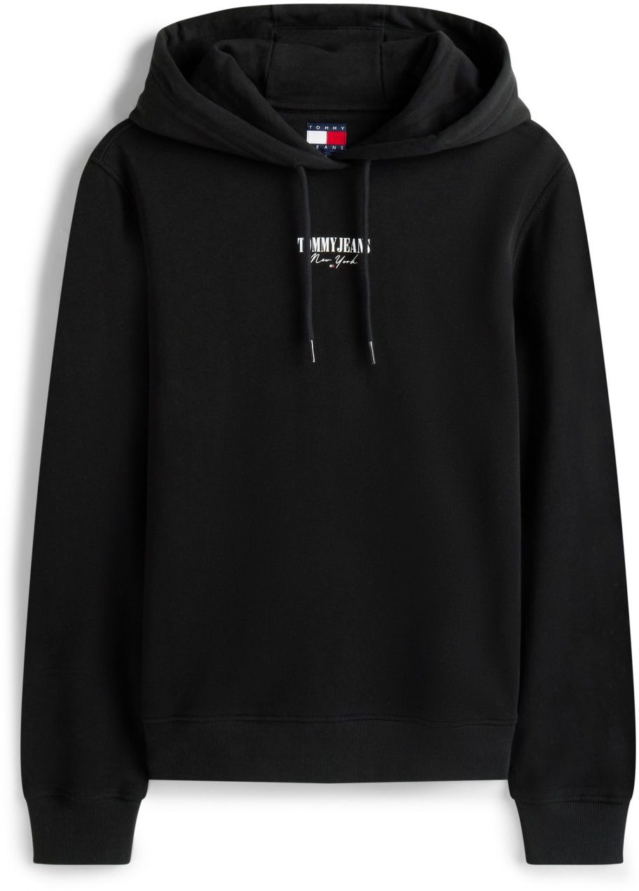 Tommy Jeans Mikina 'ESS'  čierna / biela