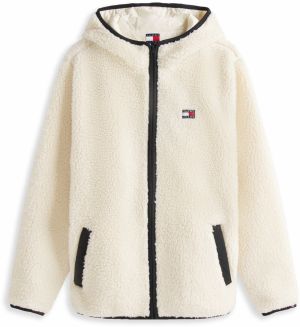 Tommy Jeans Flisová bunda  béžová
