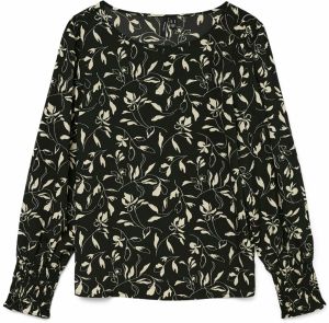 VERO MODA Blúzka 'VMLYDIA'  béžová / čierna