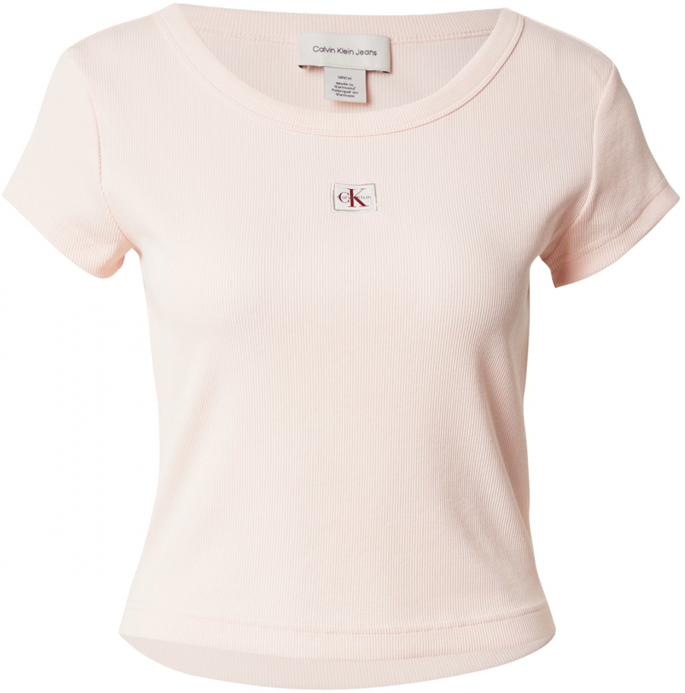 Calvin Klein Jeans Tričko  púdrová