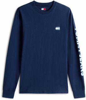 Tommy Jeans Tričko  svetlomodrá / tmavomodrá