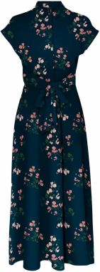 VERO MODA Košeľové šaty 'VMNEWHALLIE'  modrá / tmavomodrá / zelená / ružová