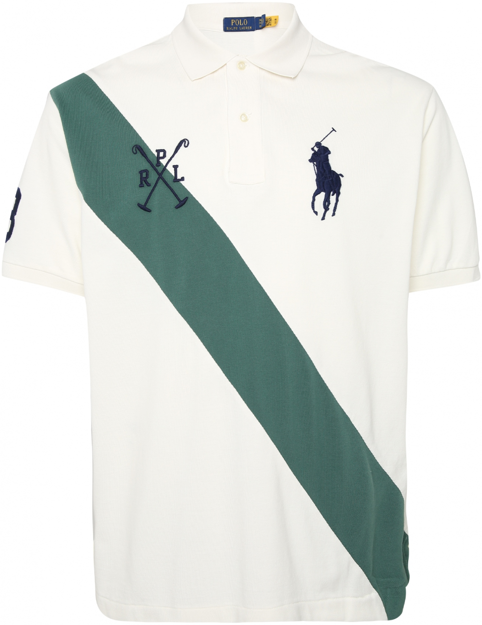 Polo Ralph Lauren Big & Tall Tričko  tmavomodrá / jedľová / šedobiela